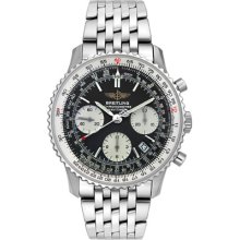 Breitling Navitimer Steel Mens Watch Black Analog Dial A2332212/B635