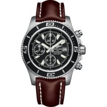 Breitling Superocean Chronograph II Abyss White A1334102/BA84-leather-brown-folding