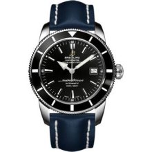 Breitling Superocean Heritage 42 Leather Strap A1732124/BA61-leather-blue-deployant