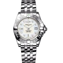 Breitling Women's Galactic Mother Of Pearl Dial Watch A71356L2.A708.367A