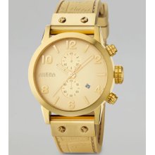 Brera Isabella, Gold Tonal Watch, Silicone Strap
