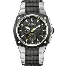 Bulova Accutron Men's 'Corvara' Two-tone Steel Chronograph Watch (65B123)