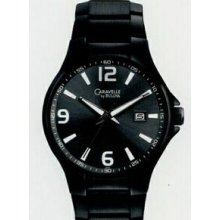 Bulova Caravelle Men`s Stainless Steel Black Sport Watch