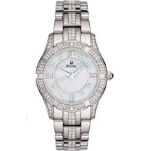 Bulova Crystal Ladies Watch 96L116
