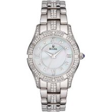 Bulova Crystal Stainless Steel Ladies' Watch