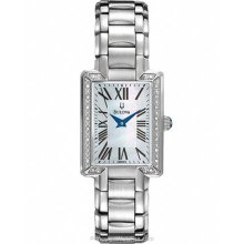 Bulova Fairlawn 20 Diamond Dress Watch Stainless Steel 96R160