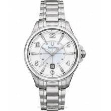 Bulova Ladies Adventurer Stainless Case and Bracelet White 96M109