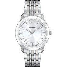 Bulova Ladies Stainless Steel Classic Dress Silver Dial 96L158