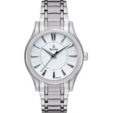 Bulova Ladies Stainless Steel Silver Tone Dial 96L143