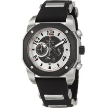 Bulova Men's 'Marine Star' Chronograph Black Rubber Strap