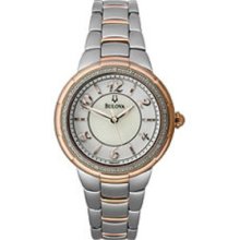 Bulova Stainless Steel Mother-of-Pearl Dial Women's Watch