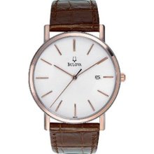 Bulova Strap Series White Dial Mens Watch 98H51