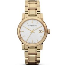 Burberry Gold Stainless Steel Watch, 34mm
