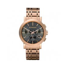 Burberry Rose Gold Stainless Steel Chronograph Heritage Mens Watch Bu1862