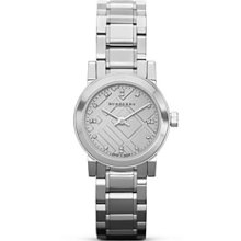 Burberry Silver Diamond and Stainless Steel Watch, 26mm