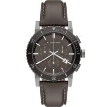 Burberry Stainless Steel Chronograph Watch - Stainless Steel-Brown