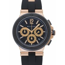 Bvlgari Men's Diagono Black Dial Watch DGP42BGCVDCH