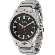 Caravelle By Bulova Men's Sport Black Dial Quartz Watch 43b122