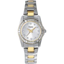 Caravelle by Bulova Watch, Womens Two Tone Bracelet 45L83