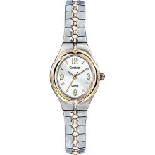 Carriage by Timex Women's Oval Case Two-Tone Expansion Band Watch