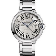 Cartier Ballon Bleu 42mm Mens Steel Watch W69012Z4