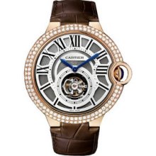 Cartier Ballon Bleu Tourbillon Pink Gold Diamond Watch HPI00450