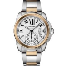 Cartier Calibre Automatic Steel/Pink Gold Watch W7100036