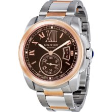 Cartier Calibre de Cartier Automatic Steel and Gold W7100050