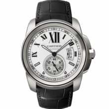 Cartier Men's Calibre De Cartier White Dial Watch W7100013