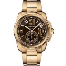 Cartier Men's Calibre De Cartier Brown Dial Watch W7100040