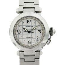 Cartier Pasha C Menâ€™s Stainless Steel Watch W31023M7