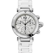 Cartier Pasha Seatimer Lady Chronograph Steel Watch W3140005