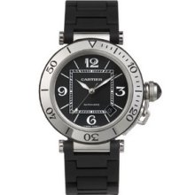 Cartier Pasha Seatimer Mens Steel Watch W31077U2