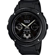 Casio Baby-g Bga151-1b Large Case Water Resistant World Time Black Sports Watch