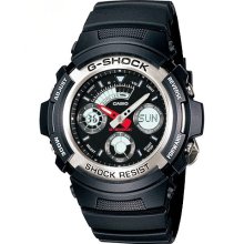 Casio G-shock Analog digital World Time Watch AW-590-1ADR