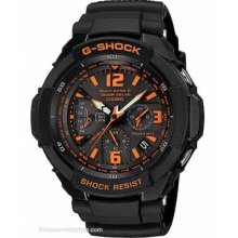 Casio G-Shock Aviation Concept Watch Orange Accents Black GW3000B-1A