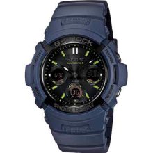 Casio G-shock Awg-m100nv-2ajf Navy Blue Watch Ems Japan Express Shipping