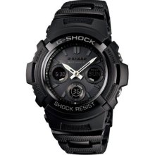 Casio G-shock Awg-m100bc-1ajf Black Blue Basic Tough Solar Radio Multiband 6