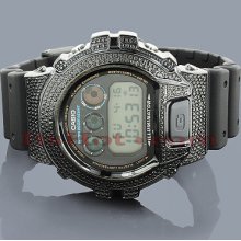 Casio G-Shock Black Diamond Watch DW6900 0.15ct
