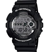 Casio G-Shock Black Digital Watch GD-100BW-1 GD100BW