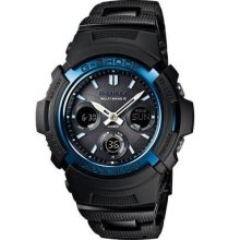 Casio G-shock Black/blue Black/ Awg-m100bc-2ajf Men's Watch