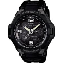 Casio G-Shock G1400A-1A Gravity Defier Tough Solar Triple-G Resist Analog Black Watch