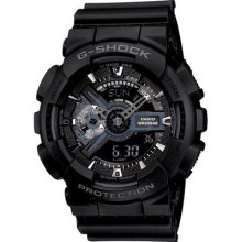 Casio G-shock Ga-110-1b Ga110 Analog Digital Black Mens Watch