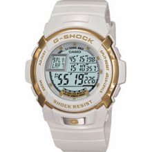 Casio G-Shock Men's Digital Dial Lap Timer White Resin Band Watch - Casio G7700LV-7