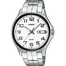 Casio Gents Analog White Dial Sports Watch Mtp-1319bd-7a Mtp1319bd Mtp1319bd-7
