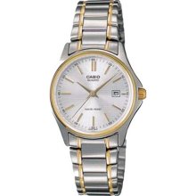 Casio Ltp1183g-7a Women's Metal Fashion With Date Silver Dial Analog Watch