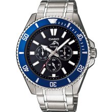 Casio Mdv-303d-1a2v Mens 200m Duro Quartz Gents Analog Sports Watch Date Day