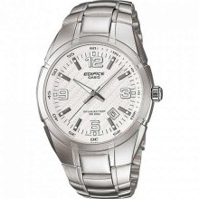 Casio Men's Edifice EF125D-7AV Silver Stainless-Steel Quartz Watc ...