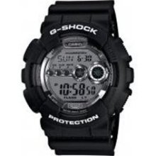 Casio Men's GD100BW-1 G-Shock Magnetic Resistant Black Resin Digi ...