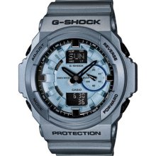 Casio Mens Metallic Blue Analog-Digital G-Shock 3-D GA150A-2A